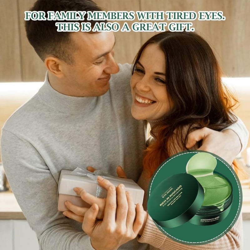 🥑Summer Hot Sale 🔥 Avocado Moisturizing Collagen Eye bagMask,60pcs/set