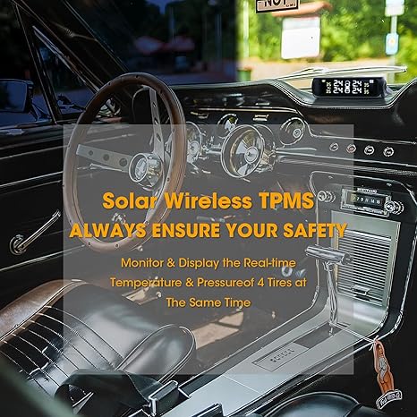 🔥🎁Solar Powered Tire Pressure Monitoring System
