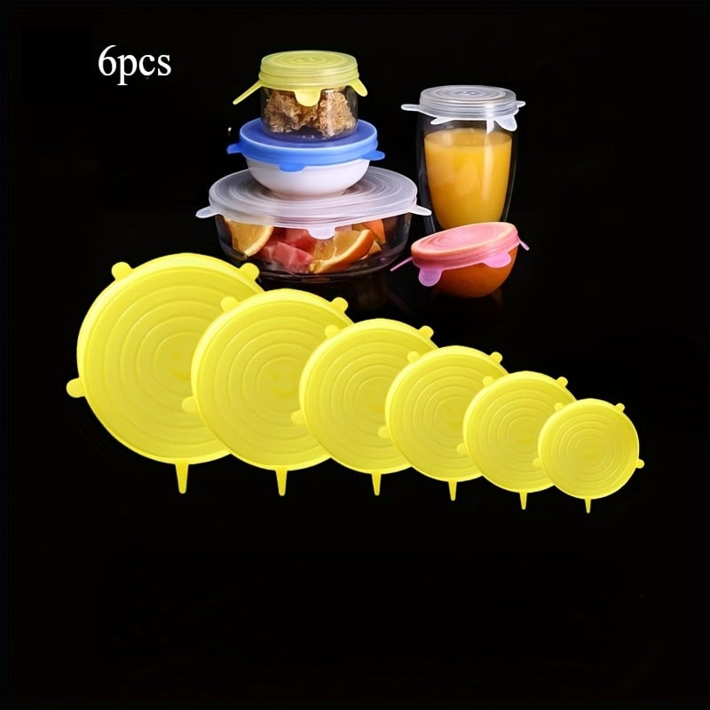 Silicone Cover Stretch Lids Reusable Airtight Food Wrap Covers