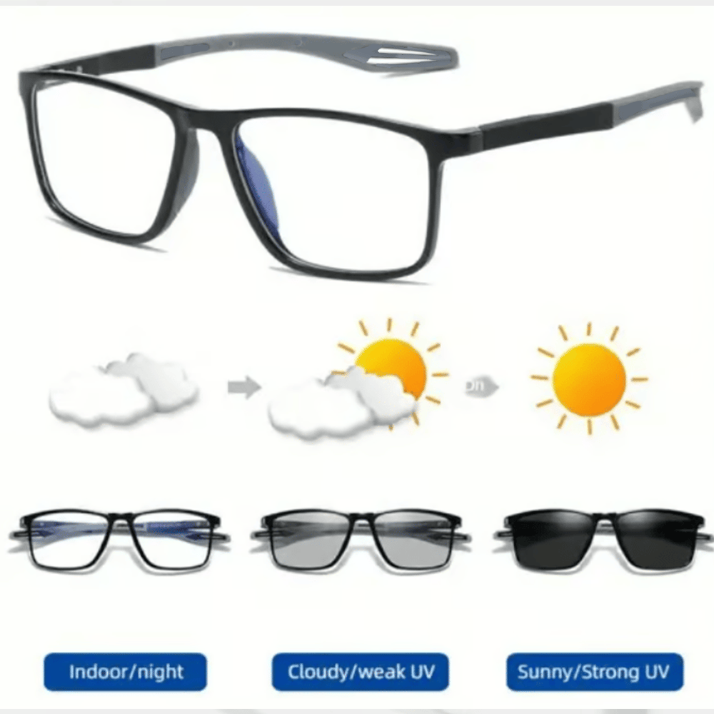 Sports smart photochromic reading glasses