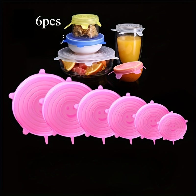 Silicone Cover Stretch Lids Reusable Airtight Food Wrap Covers