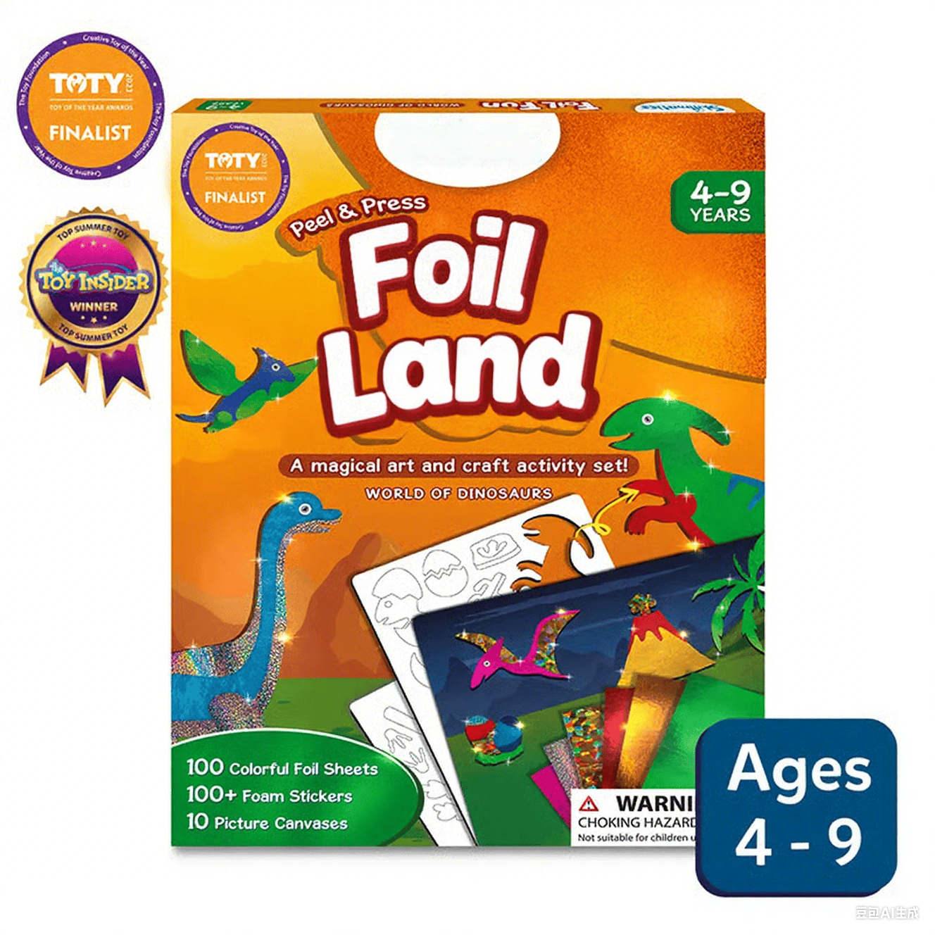 🏆Flash Sale⚡ 50K+ SOLD! Almost Gone-💥Foil land& Craft Activity 🤲💓No Mess Art Kit