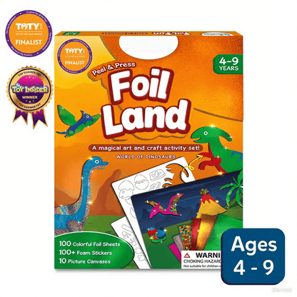 🏆Flash Sale⚡ 50K+ SOLD! Almost Gone-💥Foil land& Craft Activity 🤲💓No Mess Art Kit