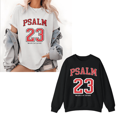 🔥2025 NEW ARRIVAL🔥 - Women's 100% Casual T-Shirt with Psalm 23 Print