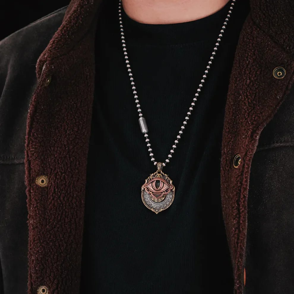 👁️‍🗨️Handmade Tarot Vision Pendant: Connect to Cosmic Wisdom Anytime(Cheat Sheet Included)