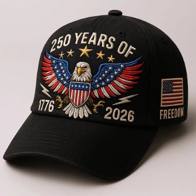 Eagle & Liberty – United States 250th Anniversary Hat🎁