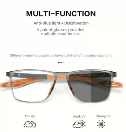 Sports smart photochromic reading glasses
