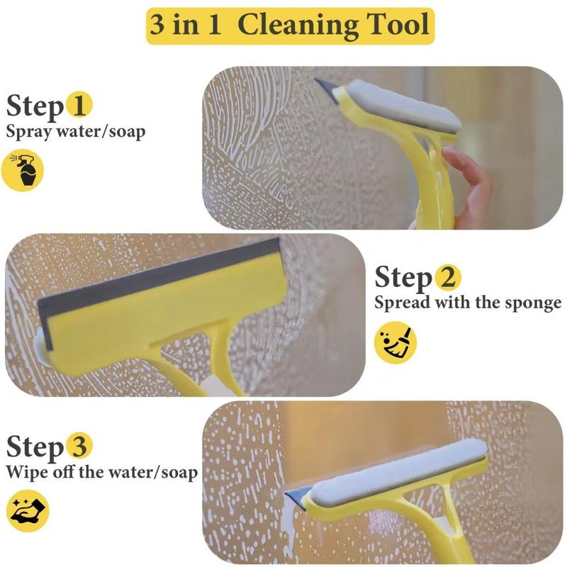 🏆Flash Sale⚡🔥3 in 1 Window Cleaning Scraper