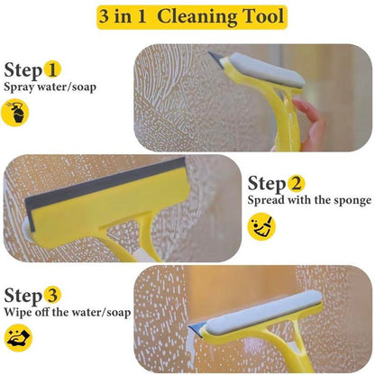 🏆Flash Sale⚡🔥3 in 1 Window Cleaning Scraper