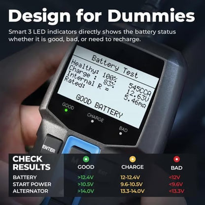 BT100 Car Battery Tester 12V Load Tester