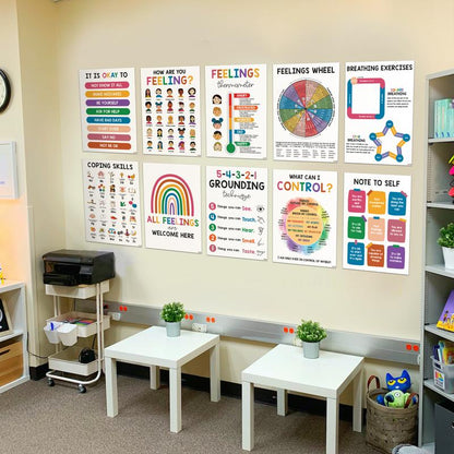 ❤️12 Pcs Calming Corner Posters