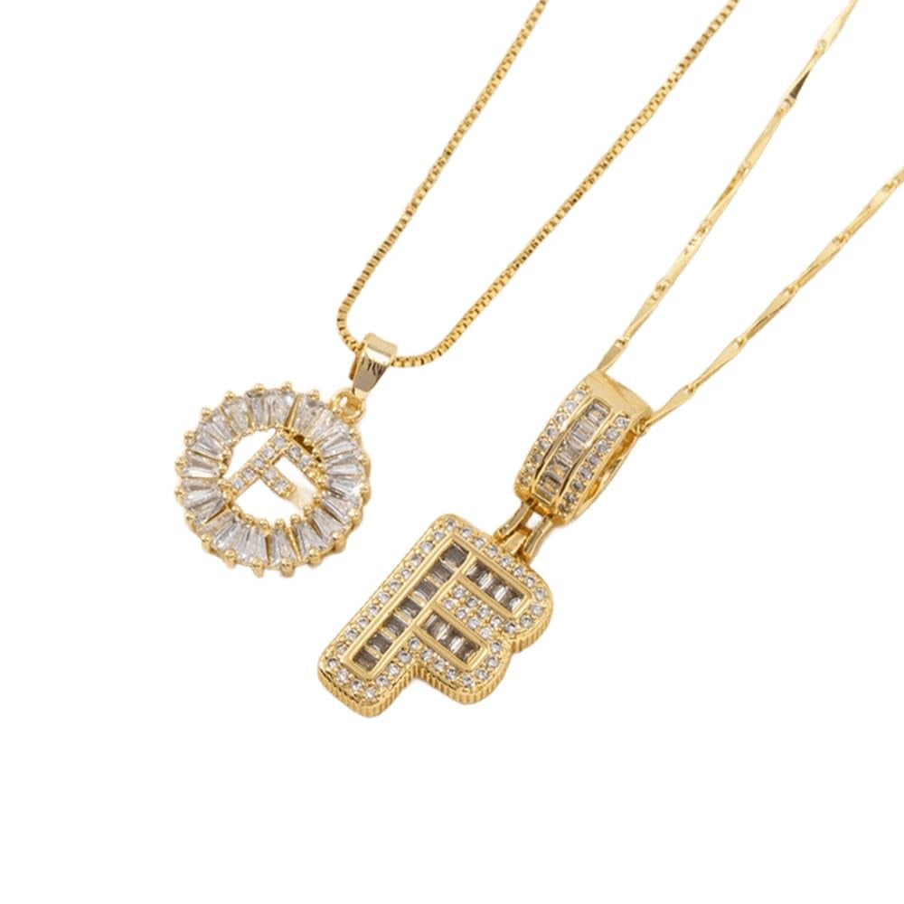[LAST DAY ]Initial Letter Pendant Necklaces -2 Pack