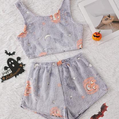 💥Halloween Pre 🎃Halloween  vest pajamas set👻