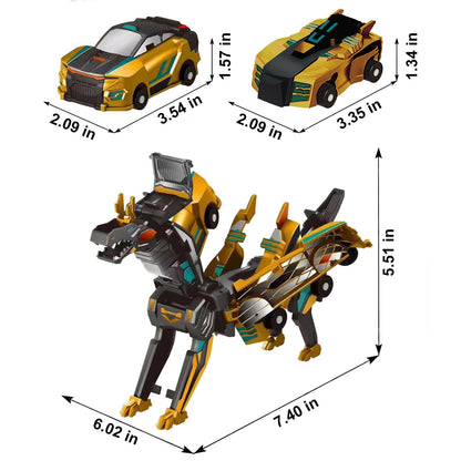 🎁Children's Day Special✨ Collision Transforming Dinosaur Car Toy
