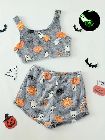 💥Halloween Pre 🎃Halloween  vest pajamas set👻