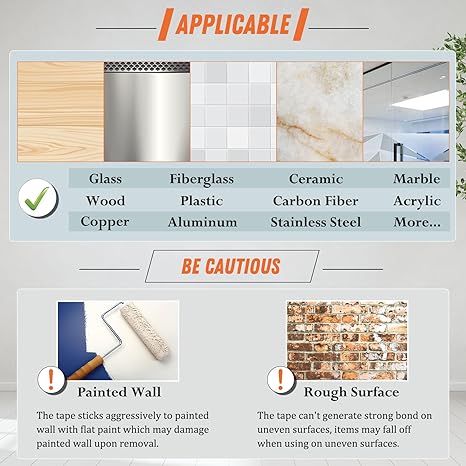 ✨⏰Preferential Deal✨Extra Large Double Sided Tape  , Clear & Tough Nano Tape, Multipurpose Mounting Tape