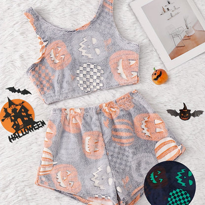 💥Halloween Pre 🎃Halloween  vest pajamas set👻
