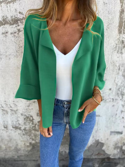Casual Faux Suede Cardigan