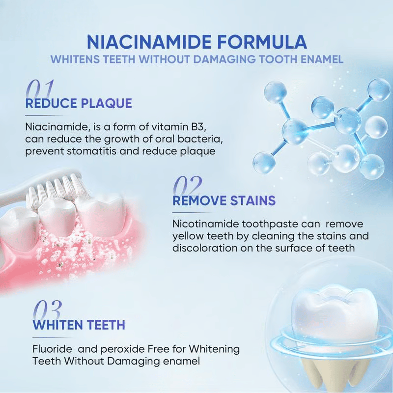 ✨ Achieve a Radiant Smile - 🦷 Niacinamide Whitening Toothpaste - For Healthier, Whiter Teeth!