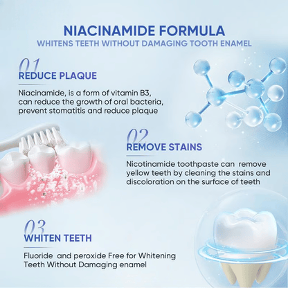 ✨ Achieve a Radiant Smile - 🦷 Niacinamide Whitening Toothpaste - For Healthier, Whiter Teeth!