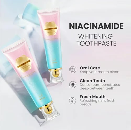 ✨ Achieve a Radiant Smile - 🦷 Niacinamide Whitening Toothpaste - For Healthier, Whiter Teeth!