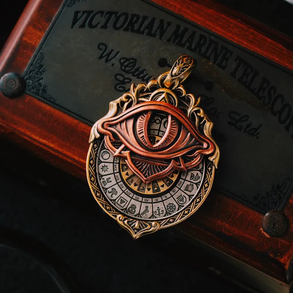 👁️‍🗨️Handmade Tarot Vision Pendant: Connect to Cosmic Wisdom Anytime(Cheat Sheet Included)