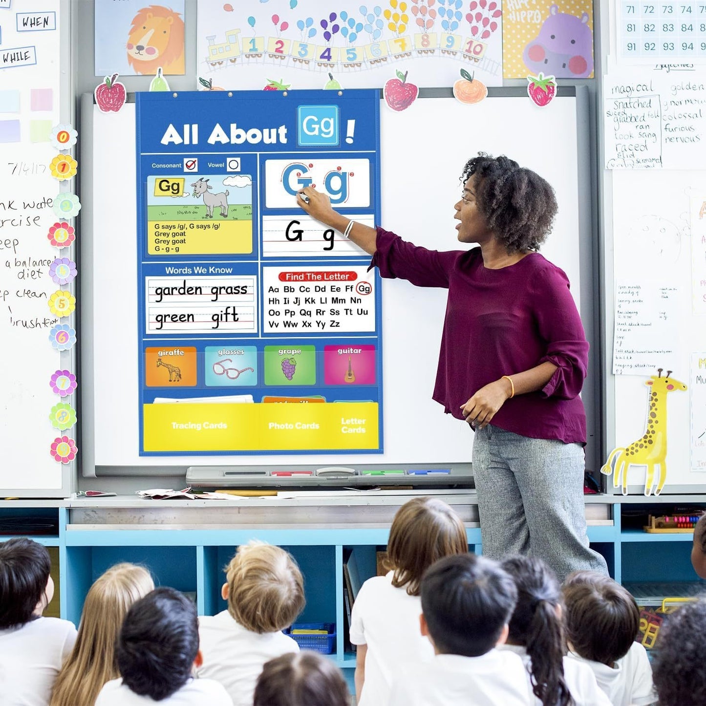 🔥LAST DAY  📚Alphabet Learning Pocket Chart⭐