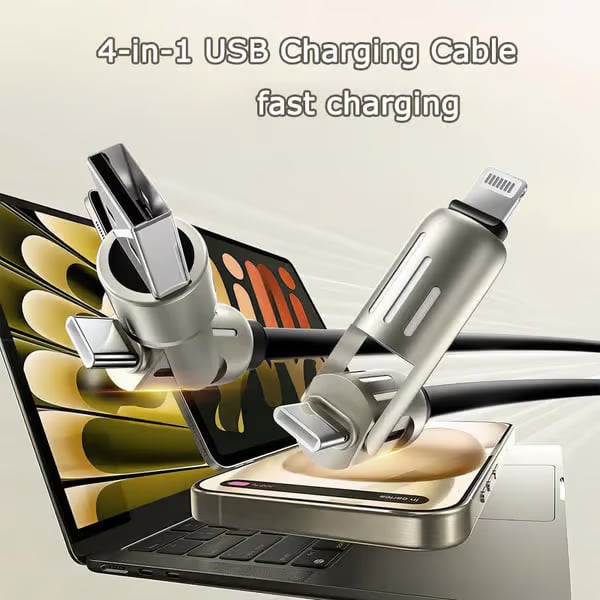 ✨4-in-1 USB Charging Cable fast charging MAX 60W