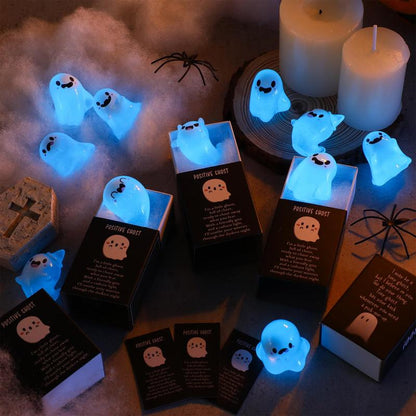 🎃Halloween Sale👻Glow in the Dark Mini Ghost Figures with Box