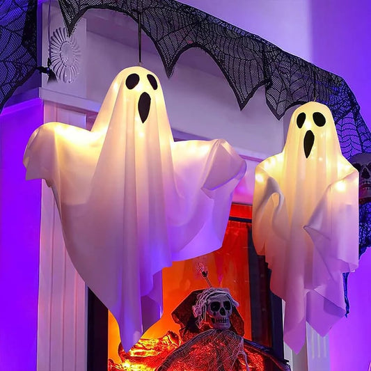 Halloween Glowing Ghost Chandelier