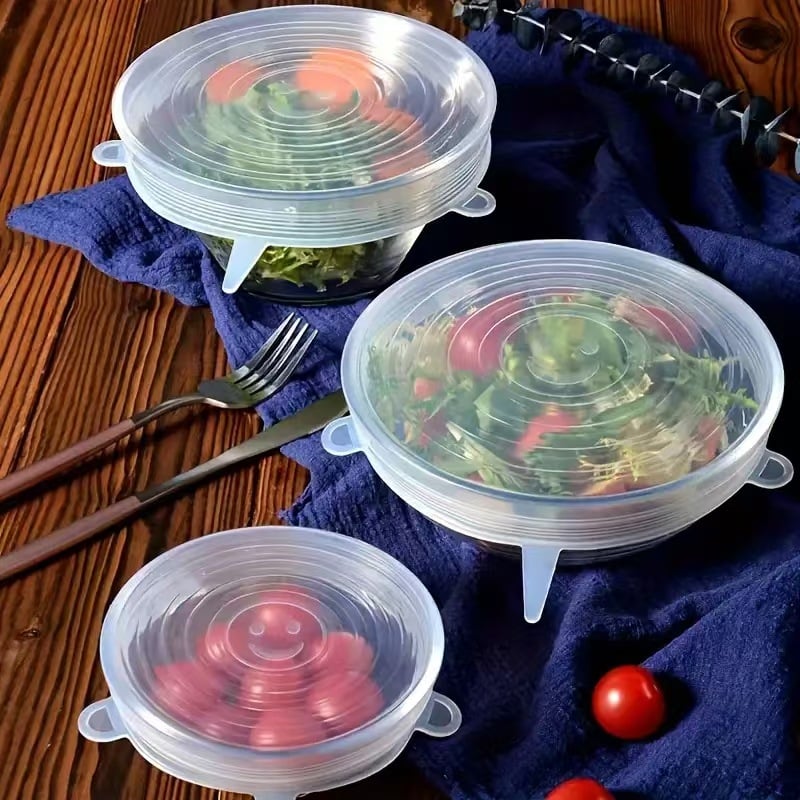 Silicone Cover Stretch Lids Reusable Airtight Food Wrap Covers