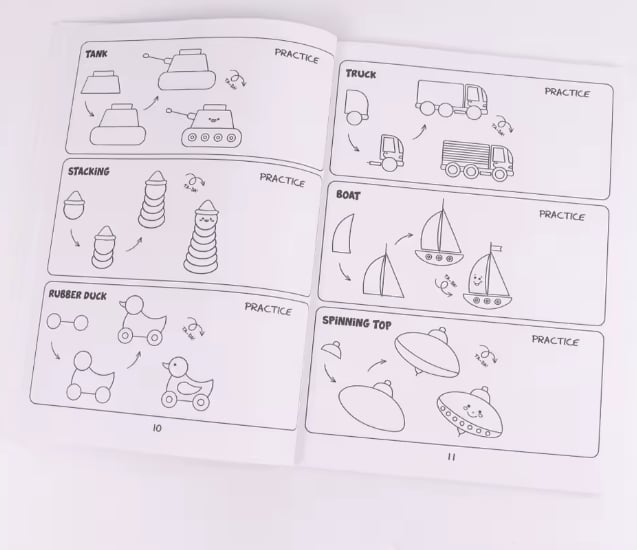 📚🎨How To Draw Anything: 300 Drawings of Adorable Things, Animals, Food, Gifts, and other Amazing Items, Book For Kids💕