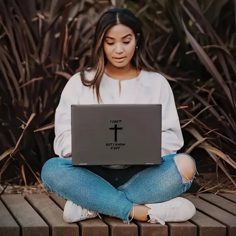 🔥I Can't, But I Know A Guy - Christian Jesus Cross Car Vinyl Decal Bumper Sticker