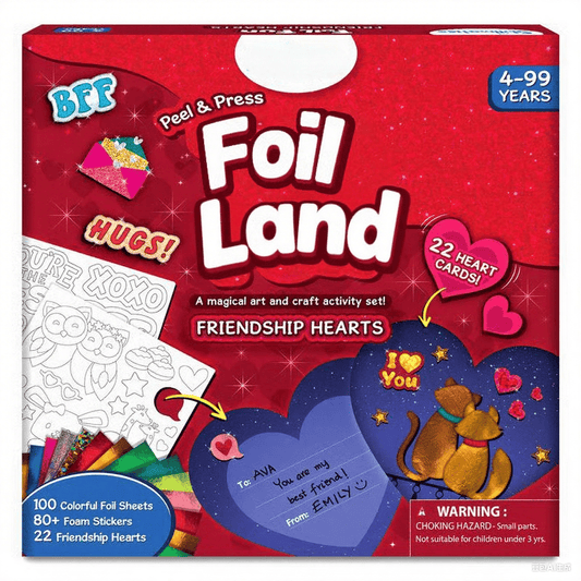 🏆Flash Sale⚡ 50K+ SOLD! Almost Gone-💥Foil land& Craft Activity 🤲💓No Mess Art Kit