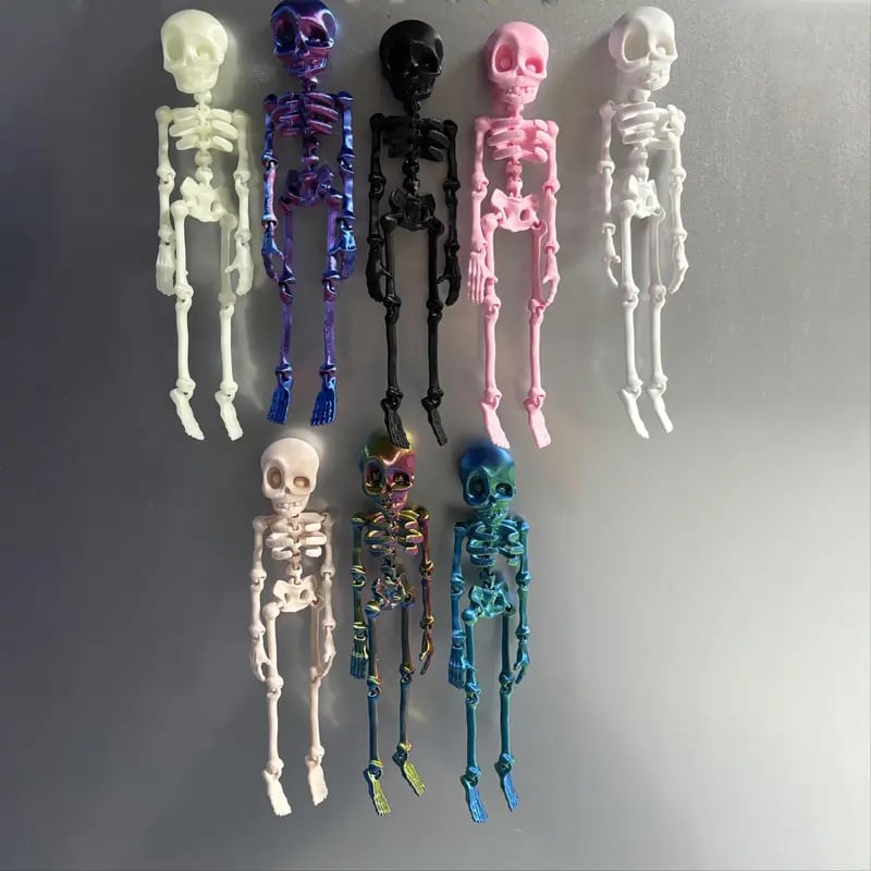 3D Printed Vintage Skeleton Magnetic Figurine 🎃