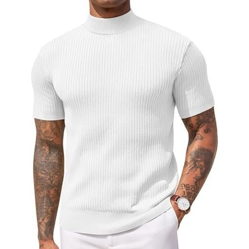 🔥 Men's Mock Turtleneck Sweater