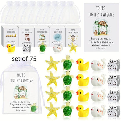 Set of 75 Animal Pun Note Cards