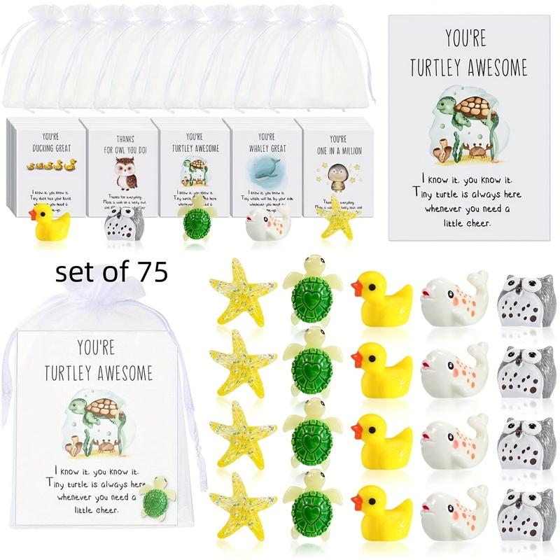 Set of 75 Animal Pun Note Cards