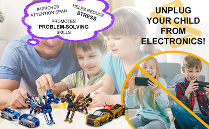 🎁Children's Day Special✨ Collision Transforming Dinosaur Car Toy