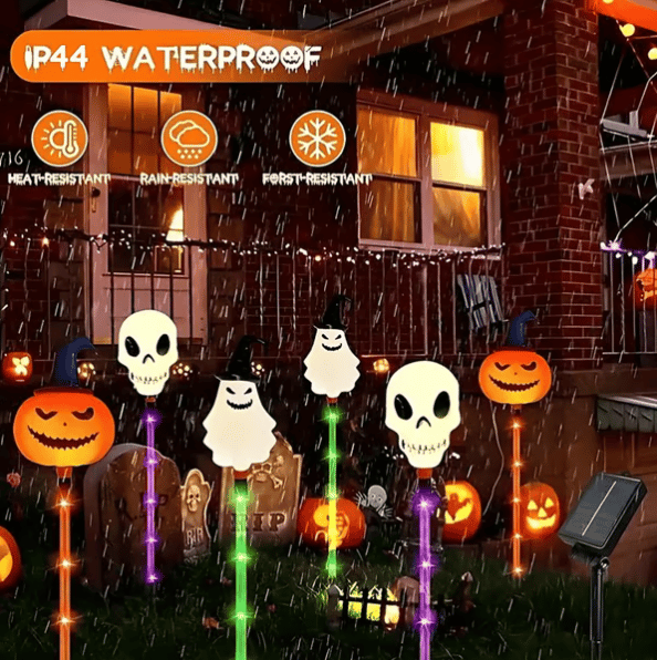 👻🎁6-Pack LED Solar Halloween Ground Lights