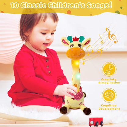 🏆Flash Sale⚡ 50K+ SOLD! Almost Gone💥🎉 Best-Selling Musical Giraffe Toy – Sings, Dances & Repeats What You Say! 🦒🎵🗣️